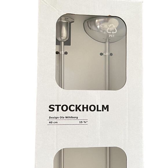 IKEA STOCKHOLM Candlestick, Stainless Steel, 15 ¾ " 2 Pack - Picture 2 of 5